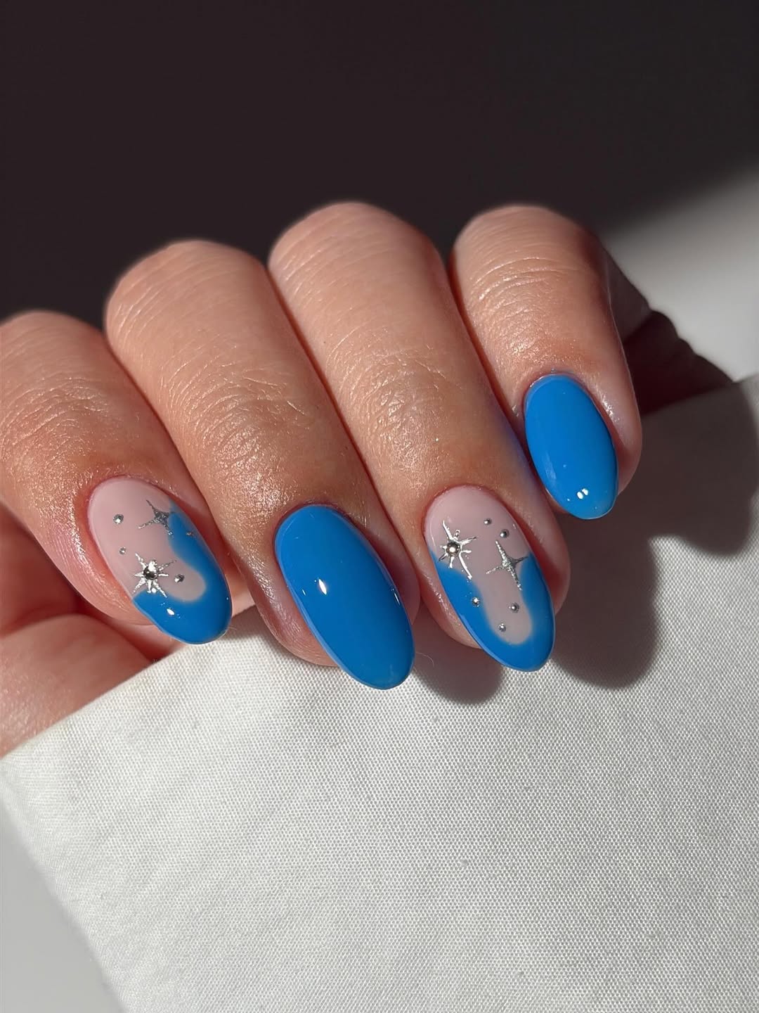 Cute Blue Nail