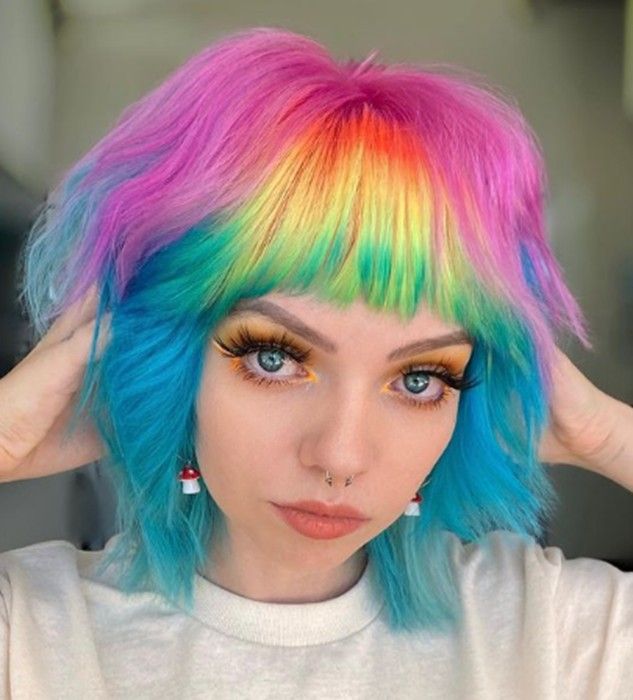Rainbow Hair Color