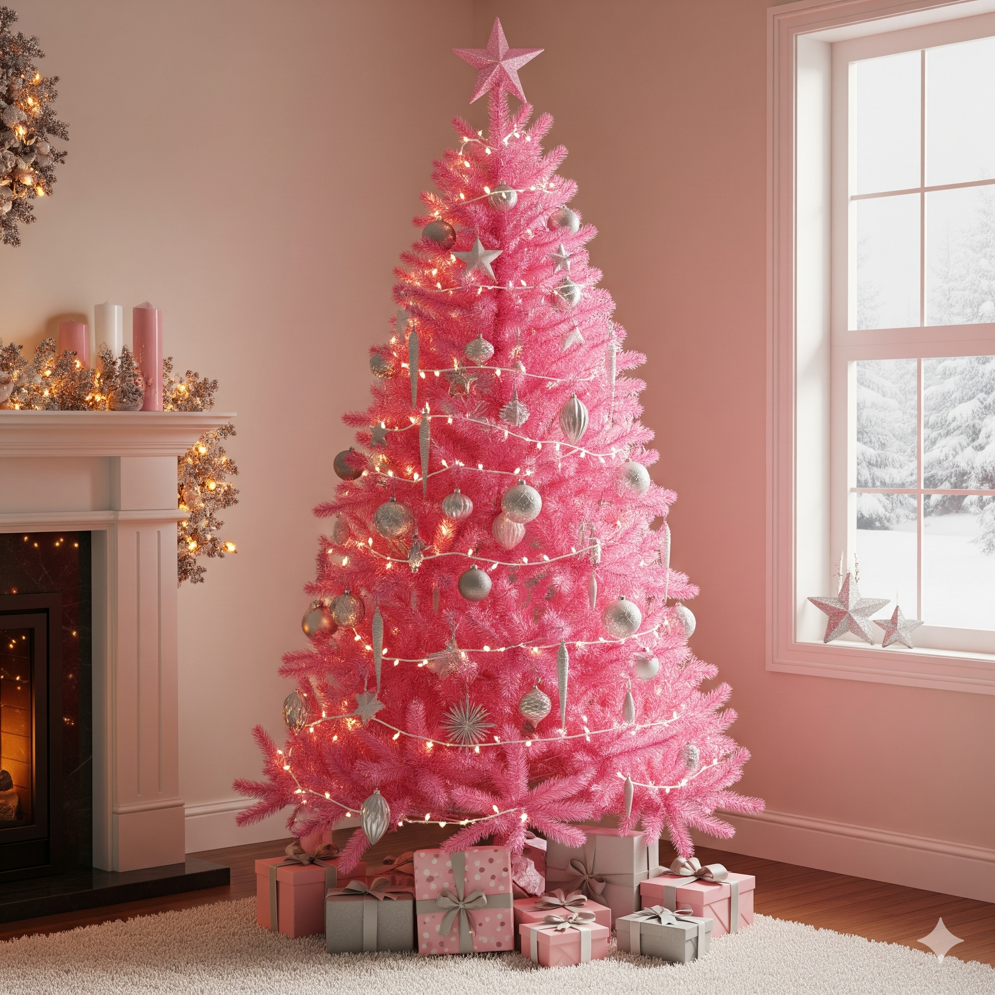 Pink Christmas Tree Ideas