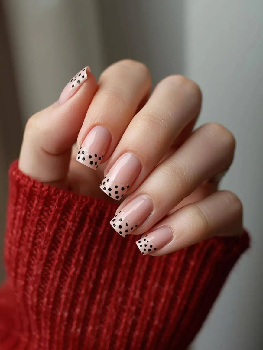 Rock Black French Tip