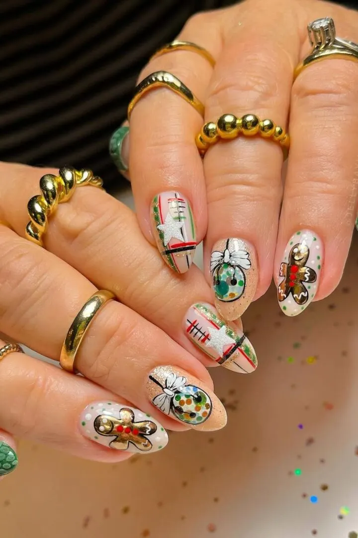 Gingerbread Nails