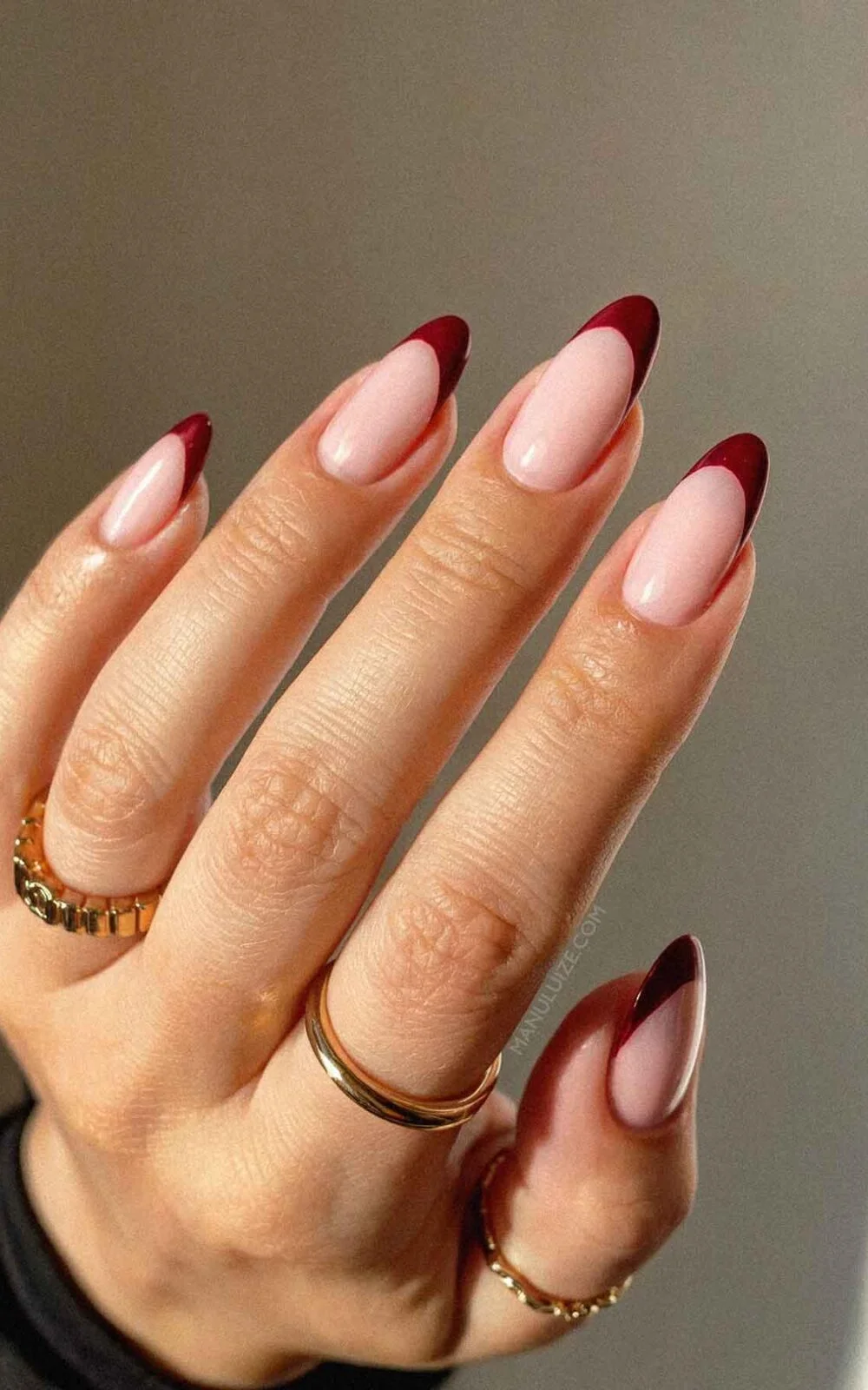 Burgundy Nail Tips